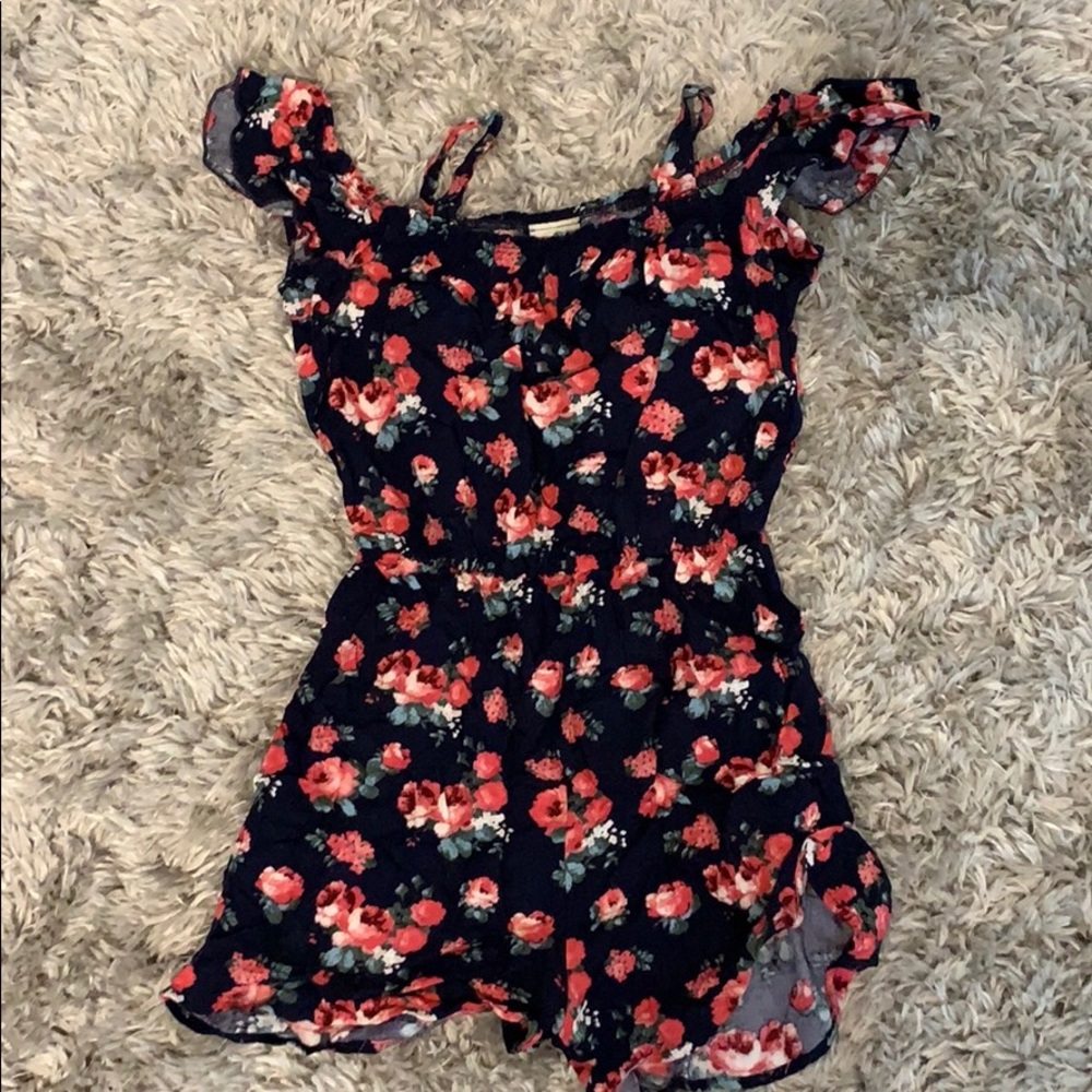 Cold shoulder romper
